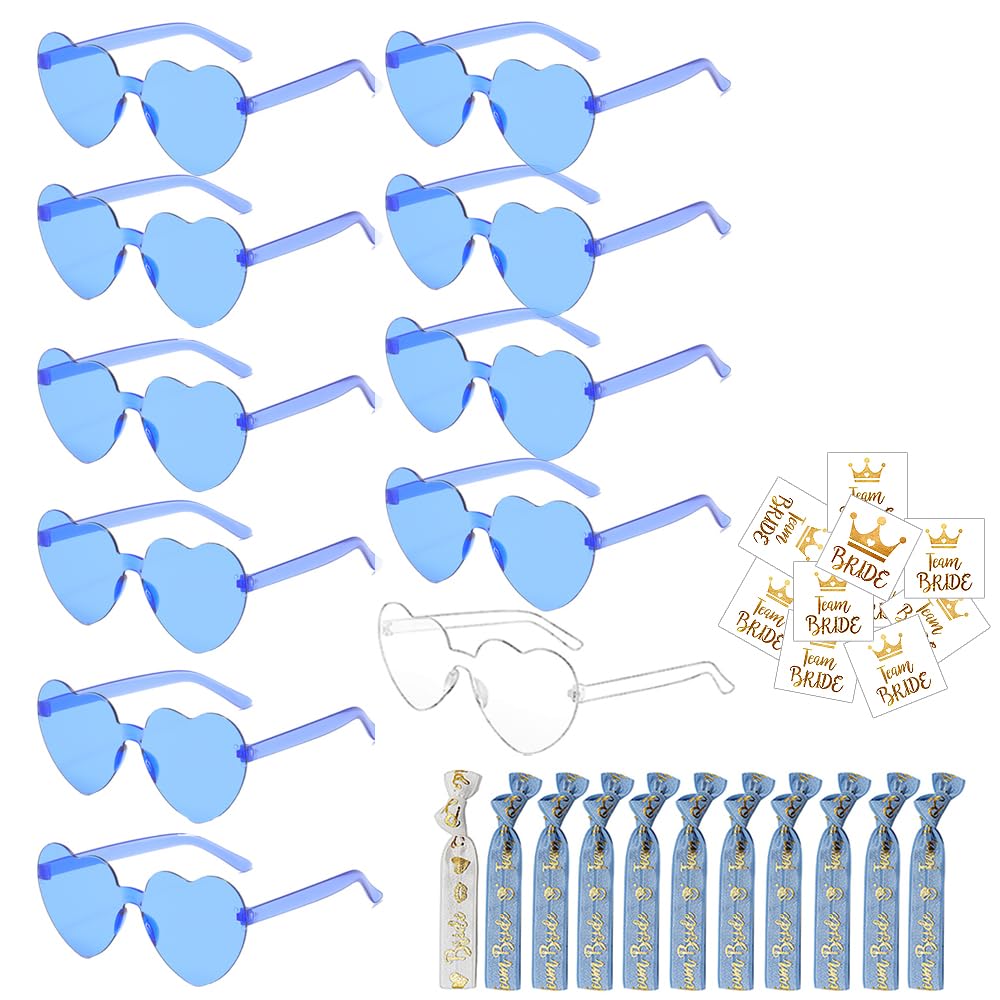 Lunettes De Mariée EVJF En Forme De Cœur Avec Perles "Bride To Be" - Accessoires Enterrement De Vie De Jeune Fille