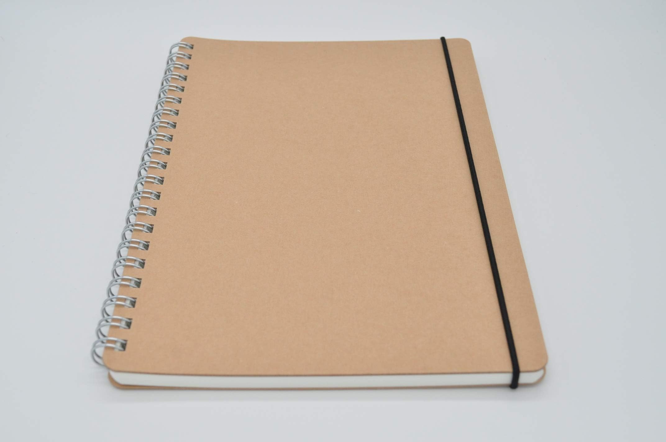 Muji Recycle Paper Double-ring Dot Grid Notebook - A5, 70 sheets, with rubber strip