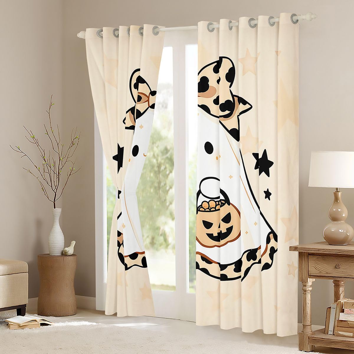 Homewish Tende oscuranti per Halloween, 132,1 x 160 cm