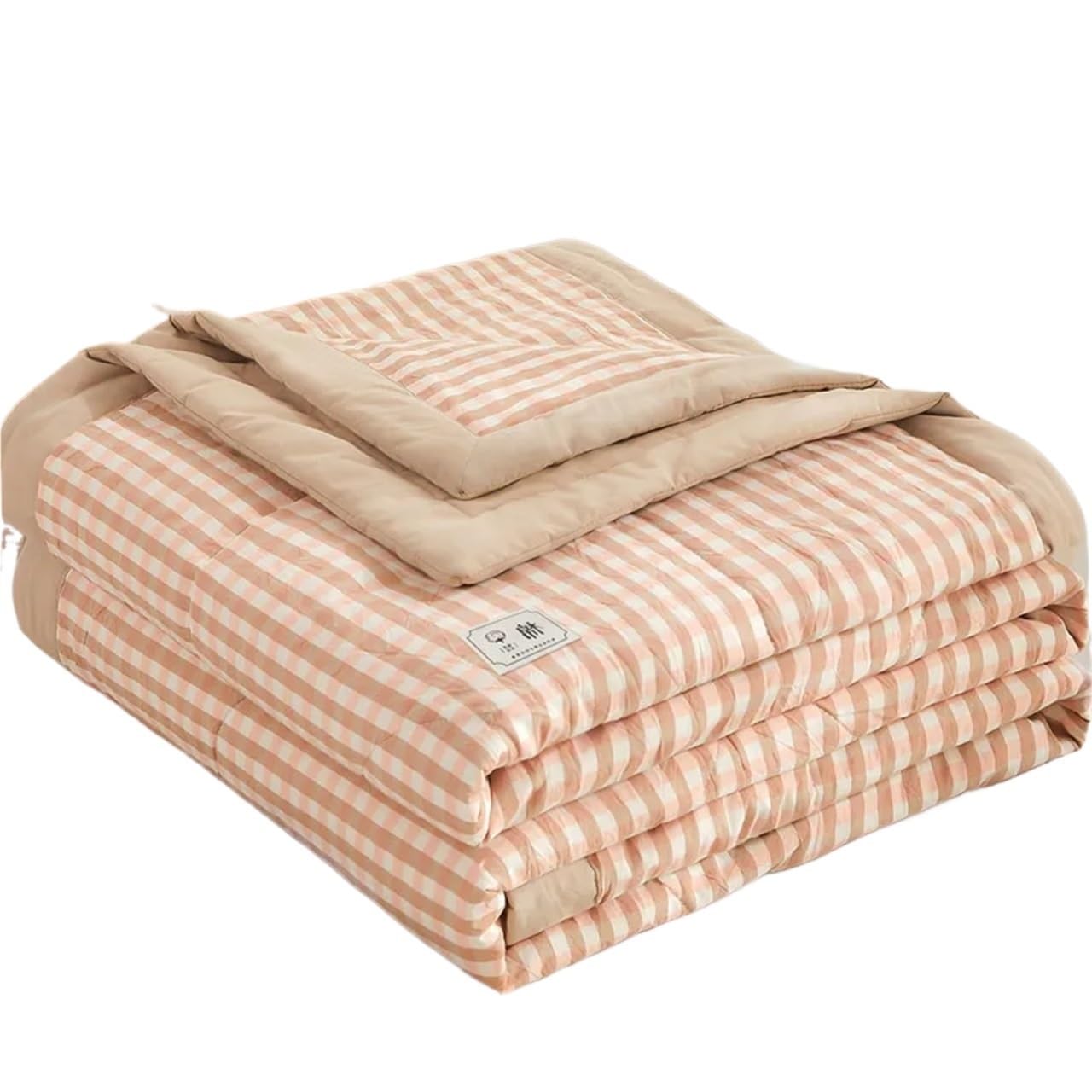 IUVYTA Summer Duvet Plaid Summer Cool Thin Quilt Single Double Air Conditioning Soft Lightweight Comforter Queen Blanket Bedspread(06,150x200cm-1pc)