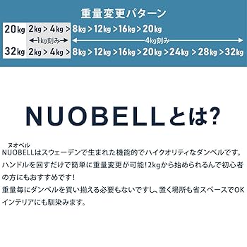 Amazon | [フレックスベル] FLEXBELL 可変式ダンベル 20kg 32kg