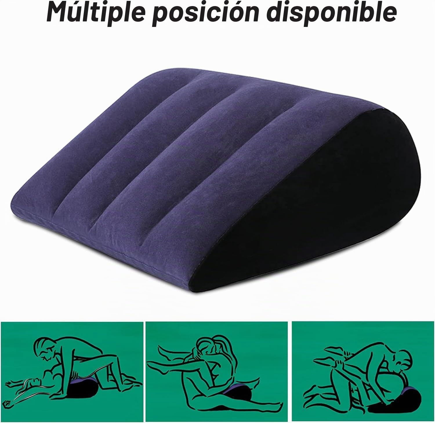 Sex Toys - Cojín de posición con correa de piel para bondage, muebles de rampa sexual para parejas de apoyo de posición profunda, arnés sexual para muslos y grilletes ajustables para mujeres y hombres