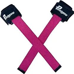 Straps Musculação com Munhequeira Acolchoada em Neoprene 6mm Alta Densidade - Segurança e Conforto Máximo nos Treinos - Modelo Alça Longa - Atende todos os tamanhos de Punho - Pentágono