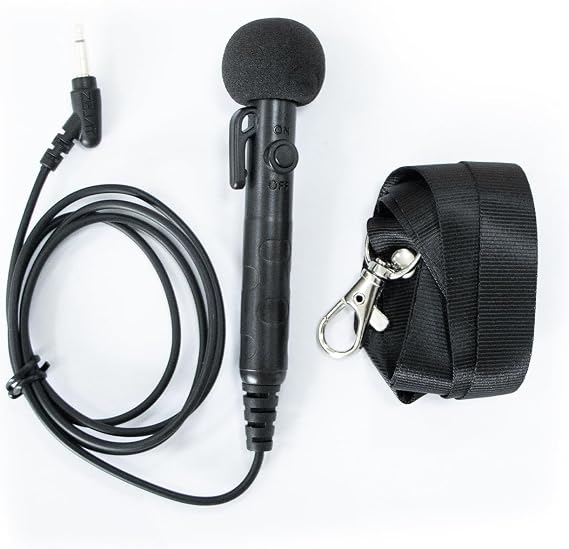 SHIDU Clip On Wired Microphone 3.5mm Compatible with Smartphone Amplifier, Microphone with 3.5mm Audio Plug for Voice Amplifier Speakers for Teachers,Yoga, Coaches,Tour Guides,Presentations