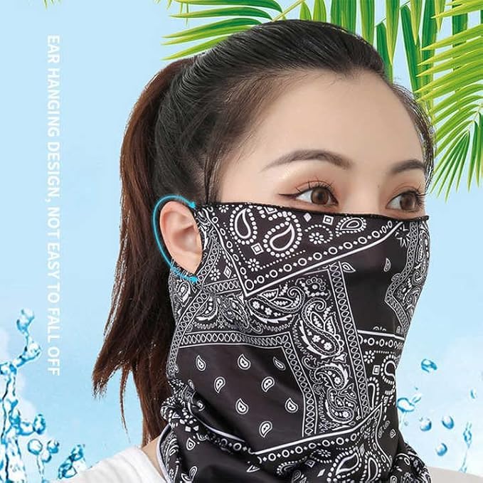 Image of Sun UV Protection Face Cover Scarf Mask Neck Gaiter Breathable Windproof Bandana Neck Gaiters