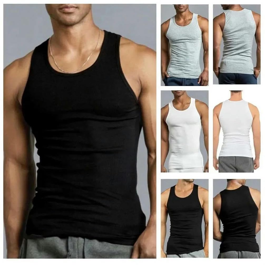 JXQXHCFS Canotte da uomo canotte da allenamento fitness t-shirt da uomo senza maniche da palestra canottiere in cotone
