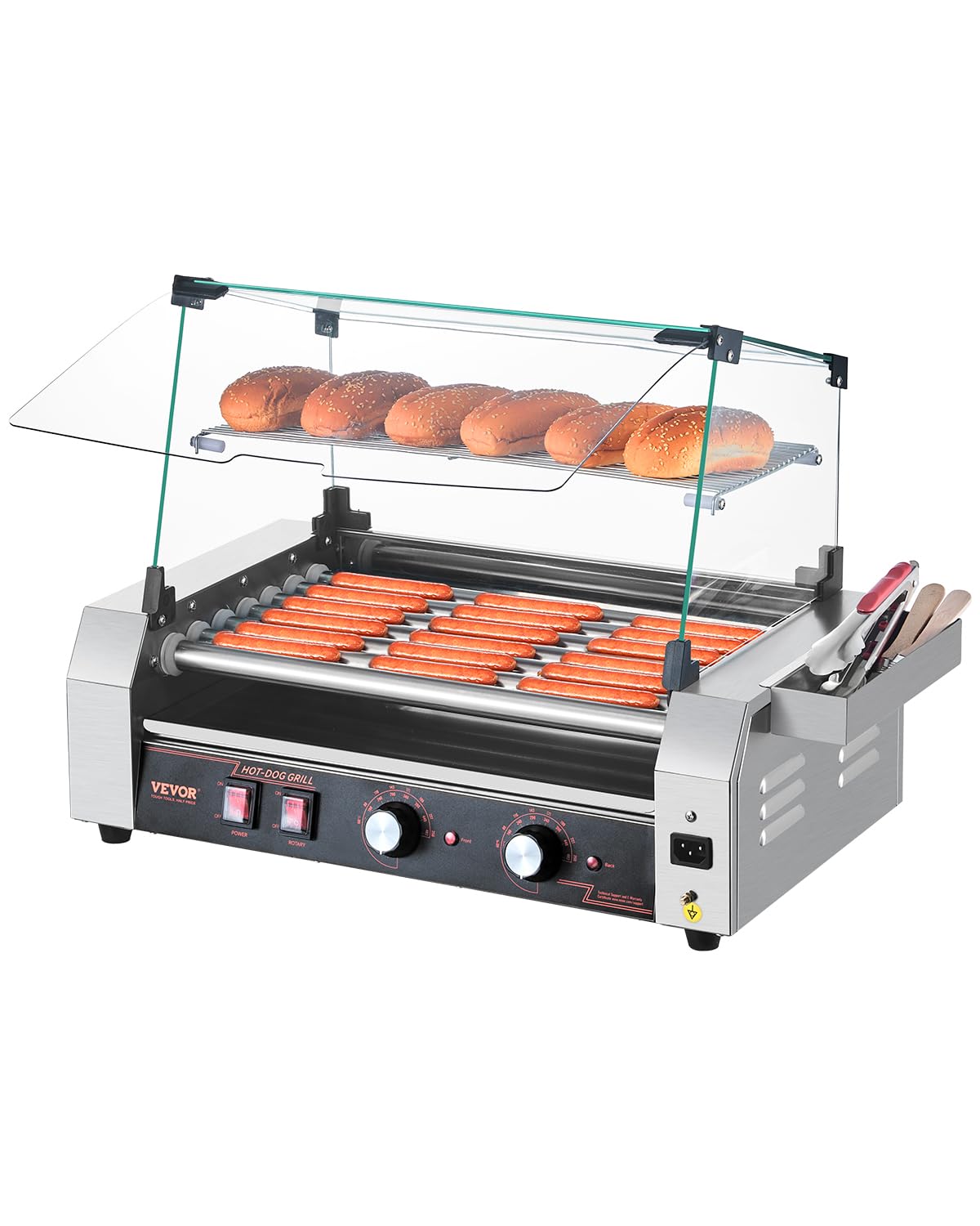 VEVOR 7-Roller 18 Hot Dog