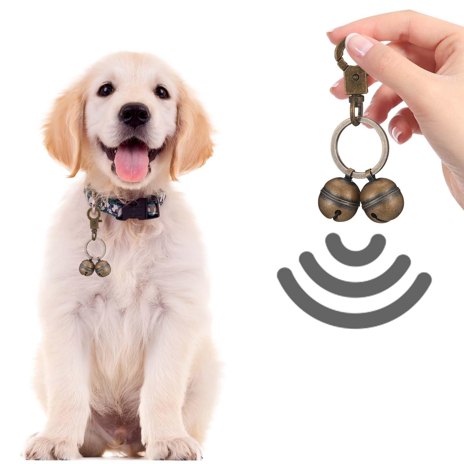 Bsdurable Copper Bells for Dog Collars bell for dog collar pet supplies bell dog training. Bell for dog collar pet supplies bell dog training?Halloween gifts, Christmas gifts-1pc