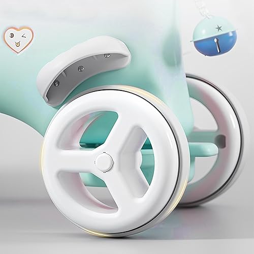 Miniatura 5 de Tzou Juguetes para montar en bicicleta de equilibrio para bebé, con asa de empuje, respaldo y placa de equilibrio para niñas, niños, Navidad,