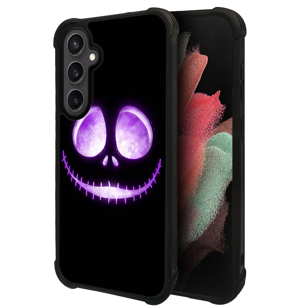 ZHEGAILIAN Case Compatible with Samsung Galaxy S23 FE,Skull Halloween Cases for Boys/Girls,Pattern Design Drop Resistant Back Cover Soft TPU Bumper