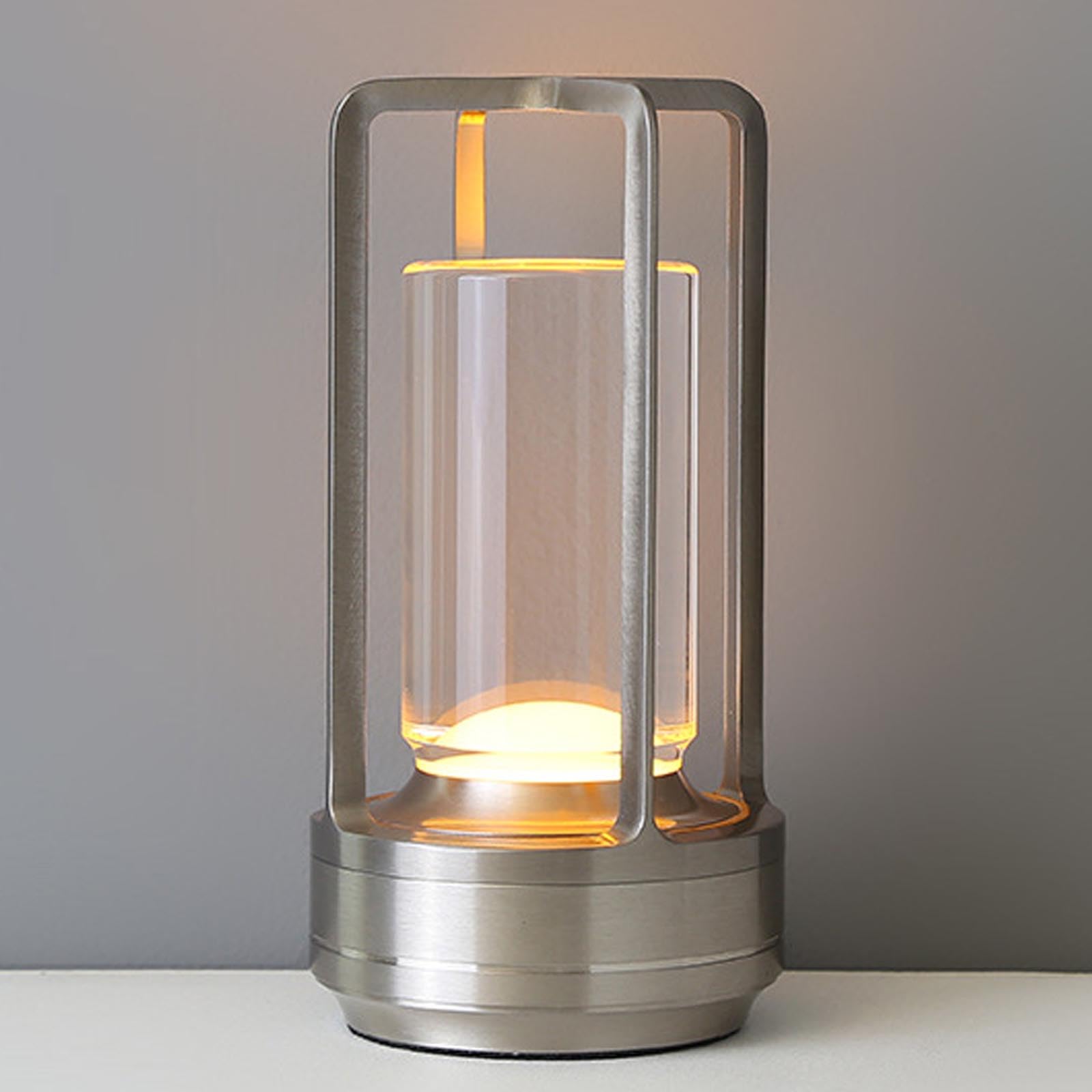 Klarako Crystal Lantern，Crystal Lamp,Decoration Atmosphere Night Light,3 Colors Rechargeable Cordless Led Lights for Crystal Lantern Lamp,Restaurant/Bedroom/Bar/Cafe/Camping Lights