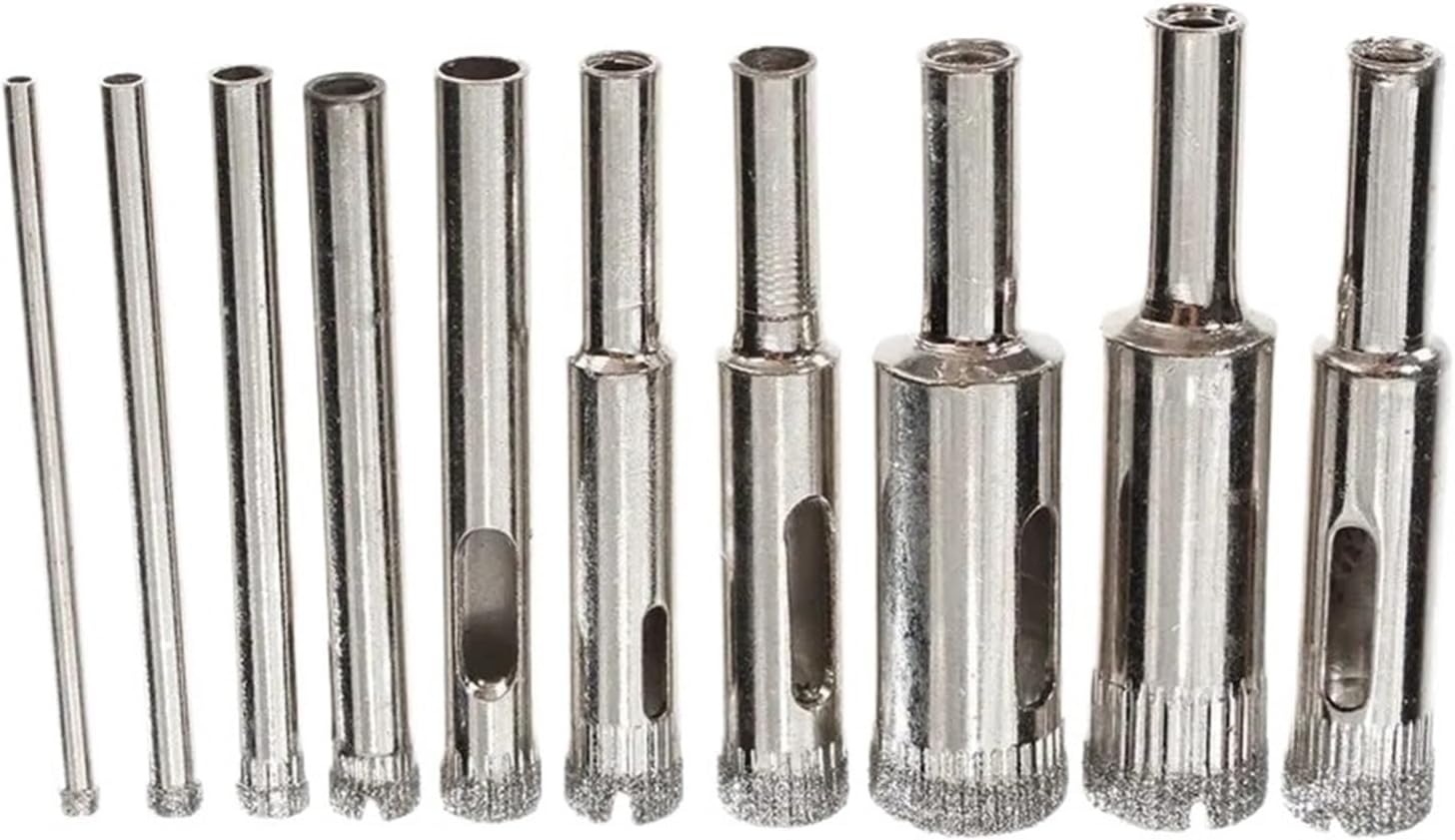 AVIMYA 10pcs/Set Diamond Hole Saw 3mm-13mm Tile Ceramic Porcelain Glass Marble Drill Bits 3 4 5 6 7 8 9 10 11 13mm