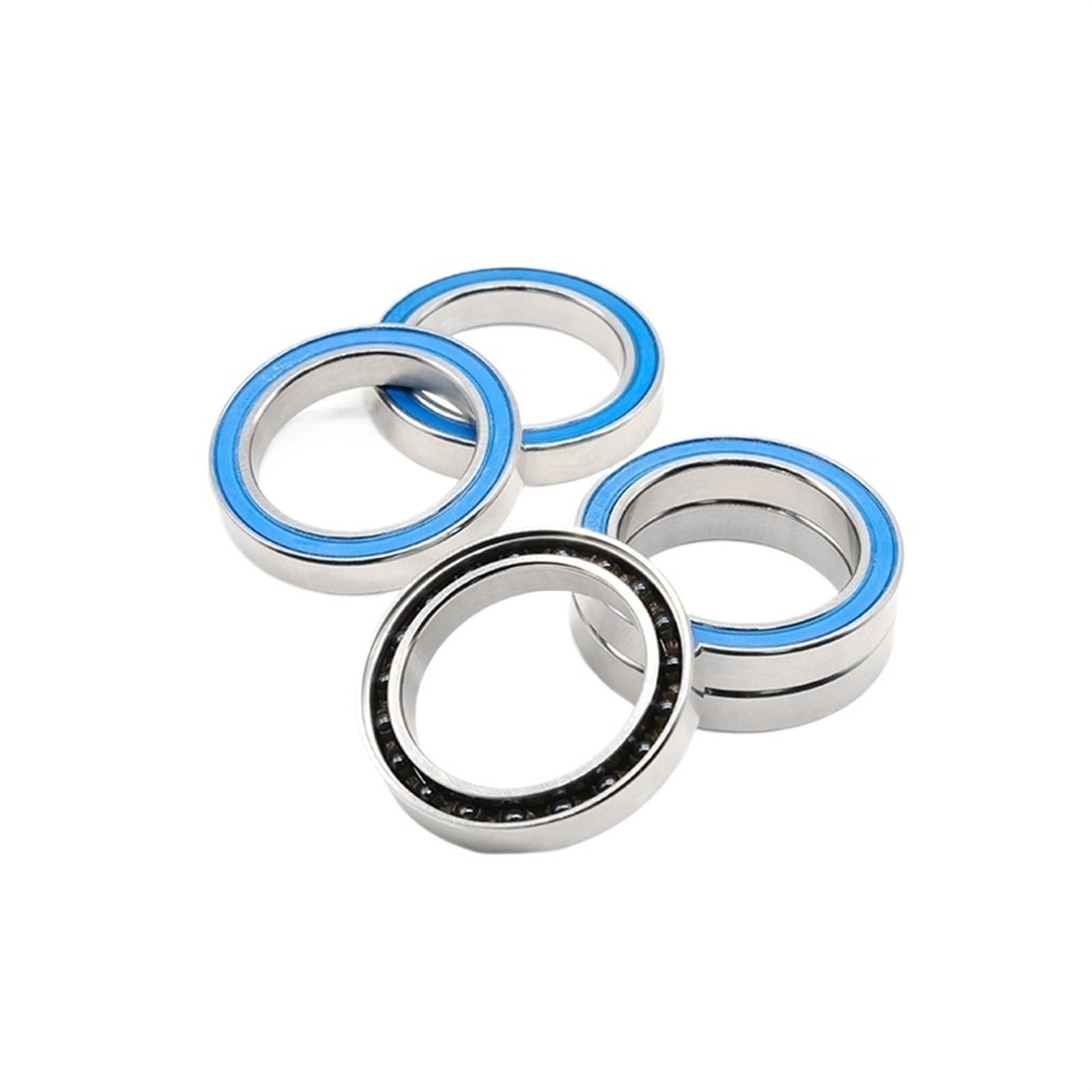 Deep Groove Double Rubber Seal Bearings 1pcs S6806RS 30 * 42 * 7mm ABEC-7 Stainless Steel Hybrid Ceramic Ball Bearing