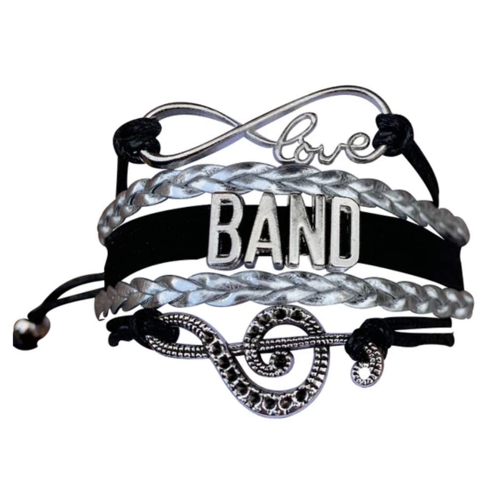 Infinity Collection Band Mom Adjustable Bracelet, Band Mom Gift, Music Bracelet - Marching Band Jewelry - Band Mom Jewelry Gift