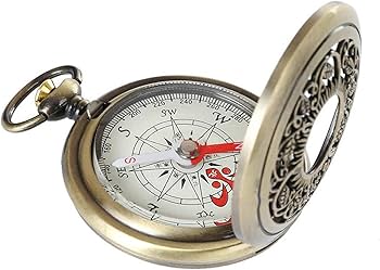 Amazon.co.jp: コンパス 方位磁石 懐中時計式 方位磁針 方向指示羅針盤