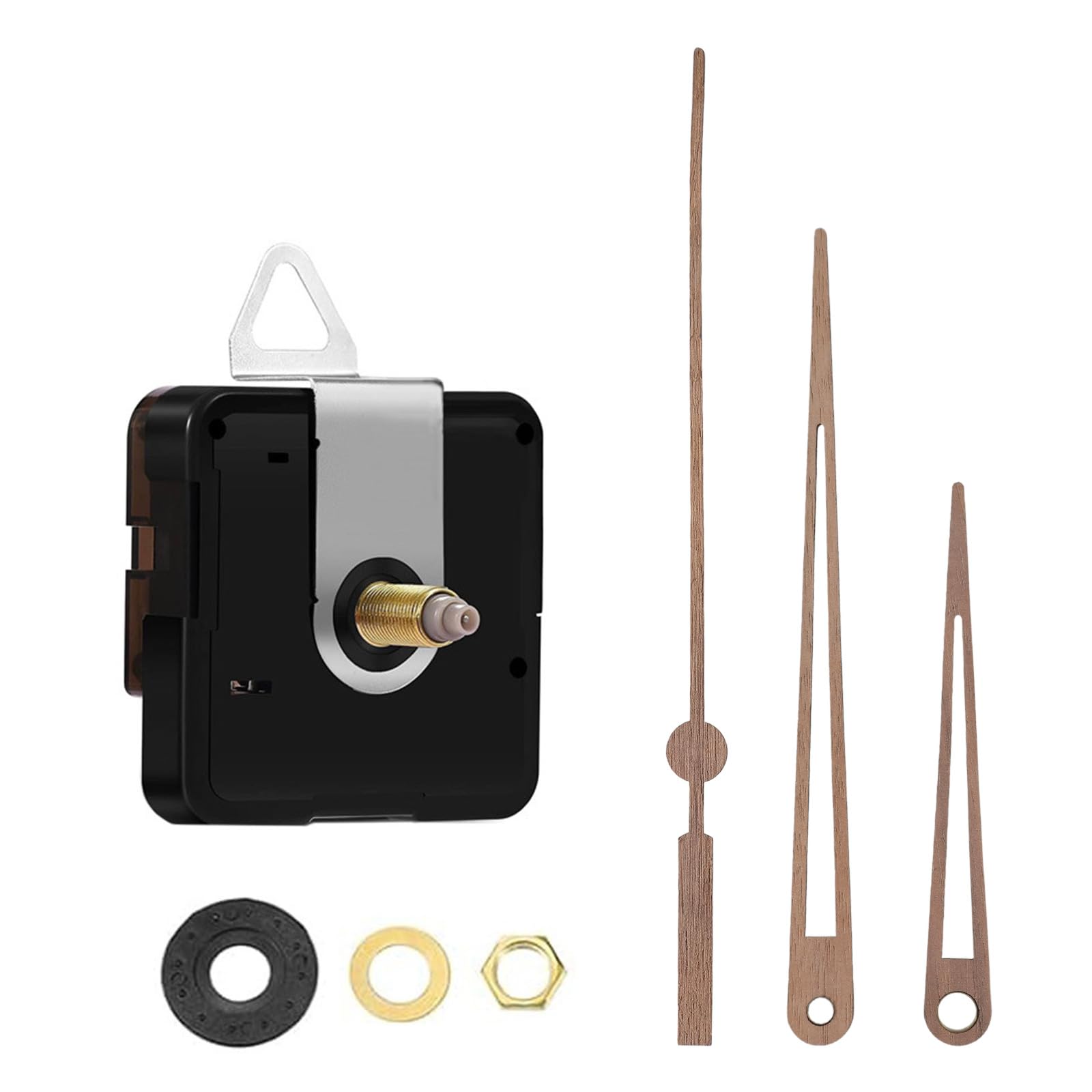 oringnat Clock Mechanism with Wood Clock Hands Quiet Clock Movement Battery Operated Clock Repair Parts Replacement