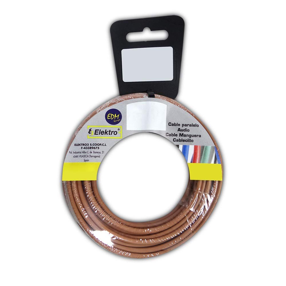 EDM 28502 Flexible Halogen Free Cablet Reel, Brown, 4 mm, 25 m, Brown