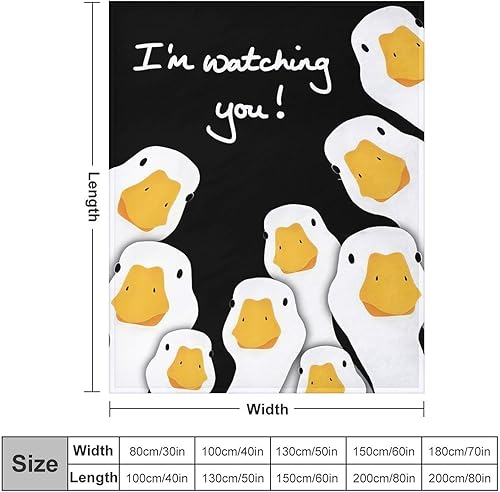Miniatura 9 de Divertida manta de pato, manta de pato, regalos para niñas, niños, amantes, adultos, mujeres, hombres, cálida y suave y cómoda, manta de franela de