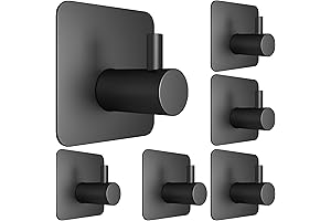 Adhesive Wall Hooks for Camper Storage - 6 Pack Waterproof Heavy Duty...