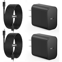 iPad Charger Fast Charging, 20W USB C Charger Block with 10FT USB C to C Cable for iPad Pro 13/12.9/11 inch, iPad A16 11th/10th, iPad Air 13/11 inch M4/M3/M2/5th/4th, iPad mini 7/6 Black