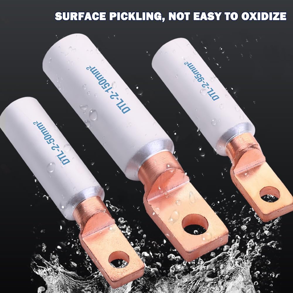 DTL-2 Copper Aluminum Terminal Lug Wire Connector Cable Crimp Terminals DTL-2-10/16/25/35/50/70/95/120/125/185/240/300/400mm2(DTL-2-300)