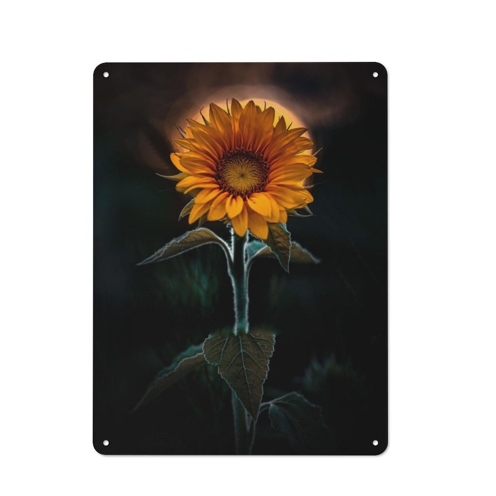 Junmoney Sunflower King Industrial-Style Tin Sign 40X30cm For Pub Or Café, Suited To Pub Decor Enthusiasts