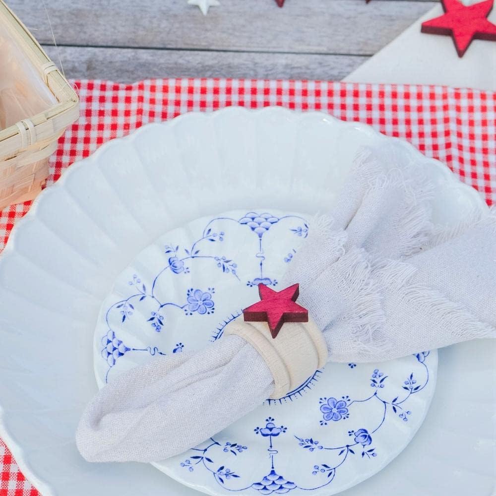 Factory Direct Craft Set of 20 Unfinished Birch Wood Napkin Rings - Natural Wooden Napkin Holders Ready to Finish for DIY Crafts and Table Decor (1-3/4" x 1-1/4")