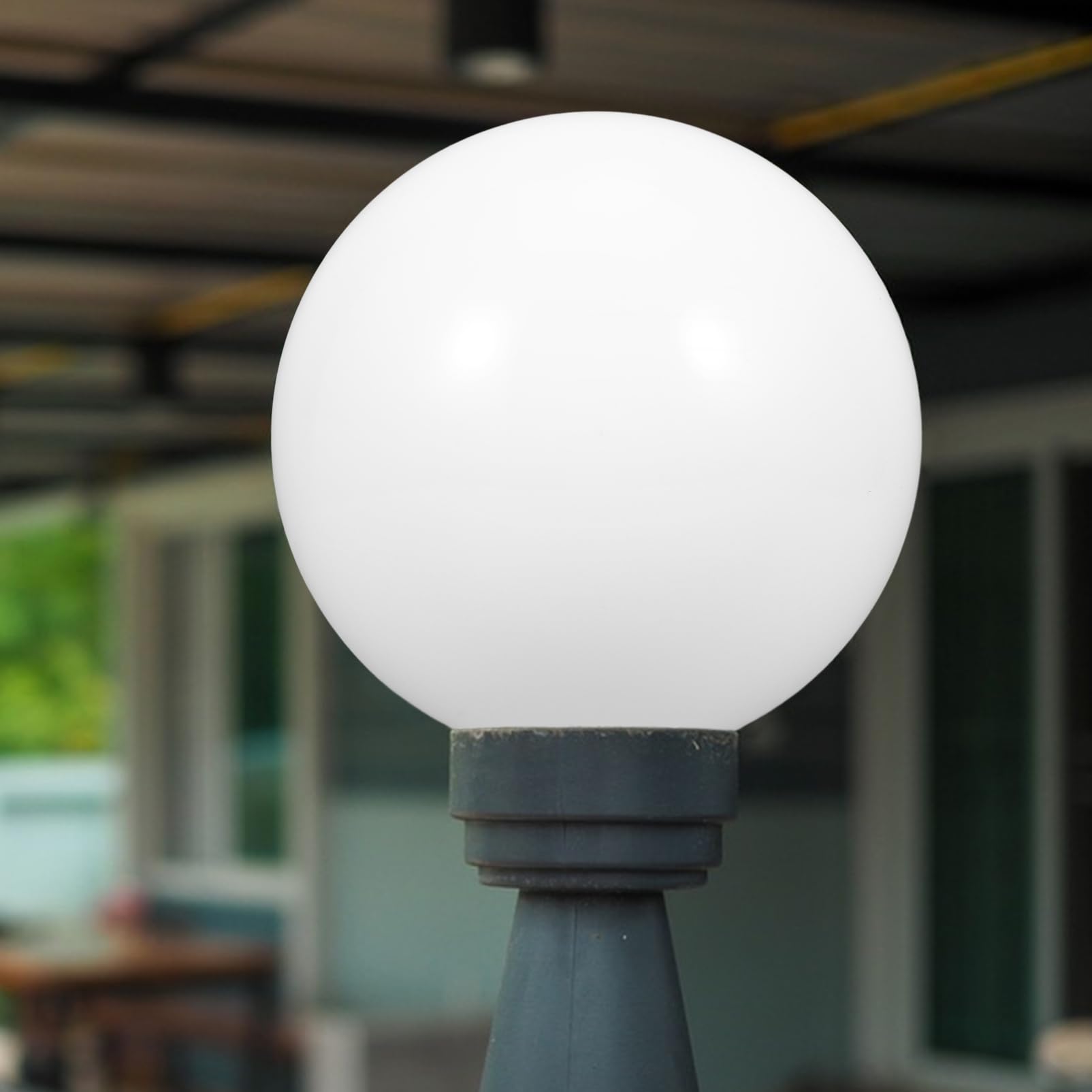 Globe Acrylique Pour Lampadaire 20cm - Abat-jour Sphérique Laité