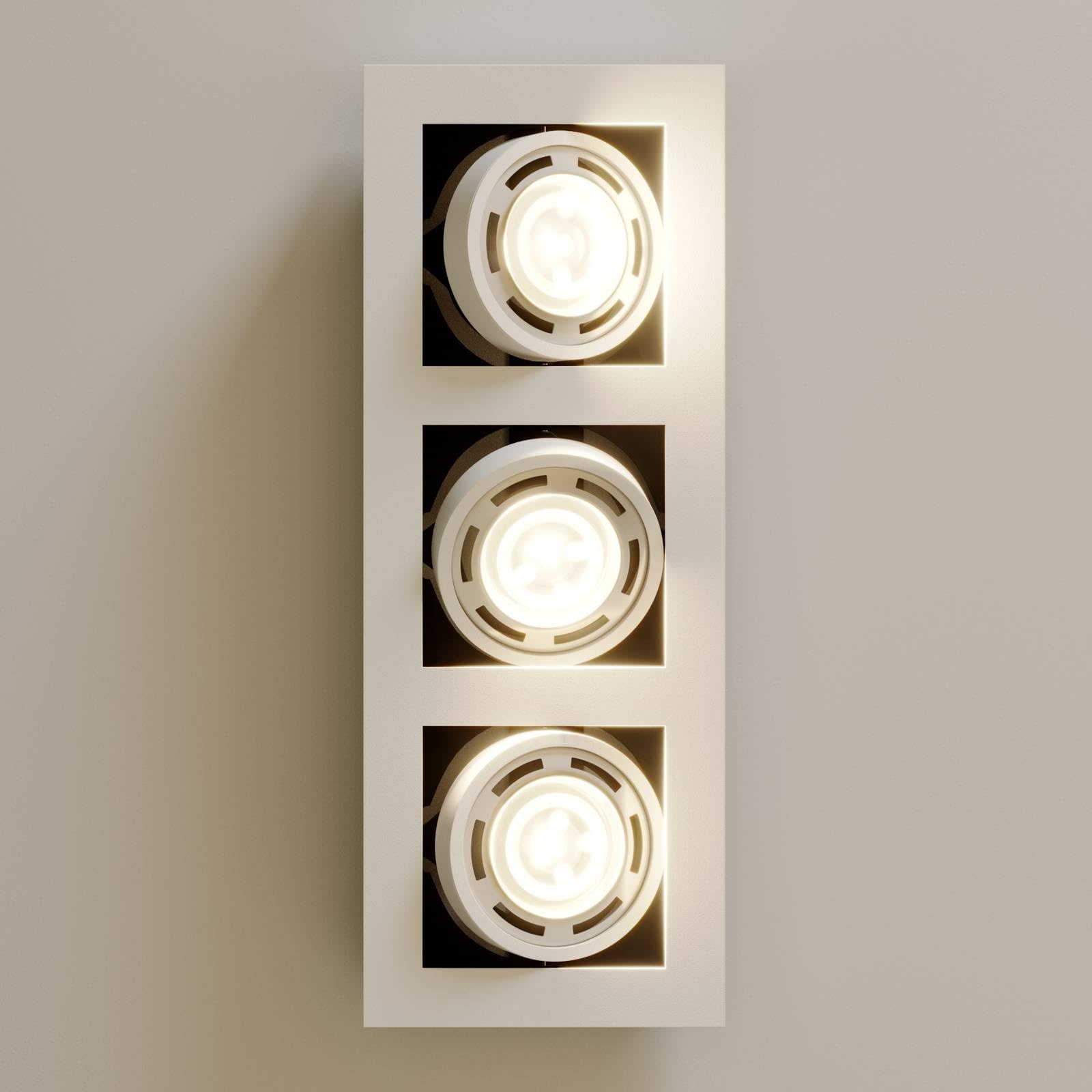 Plafoniera Gesina dimmerabile (Moderno) colore Bianco, in Alluminio ad