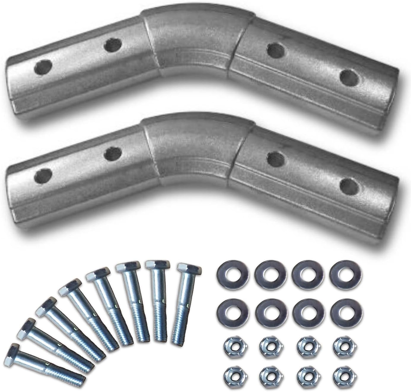 Carolina Tarps Aluminum 45 Degree Elbow for Dump Truck Flip Tarp Systems (Two Elbows)