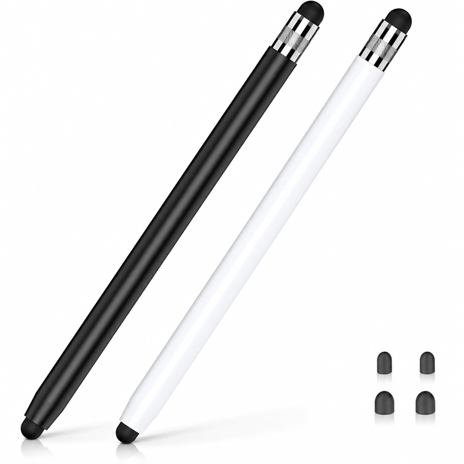 HATOKU 2 Pack Stylus Pen for iPad & Touchscreen Devices (Black & White), Dual Tip Rubber Stylus, No Bluetooth/No Charging, High Sensitivity Capacitive Stylus for iPhone Android Tablets-image-17