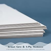 Vista 4 de Golden State Art, Tablero de respaldo blanco de 12 x 16, tableros de respaldo para marco, imagen (paquete de 10)