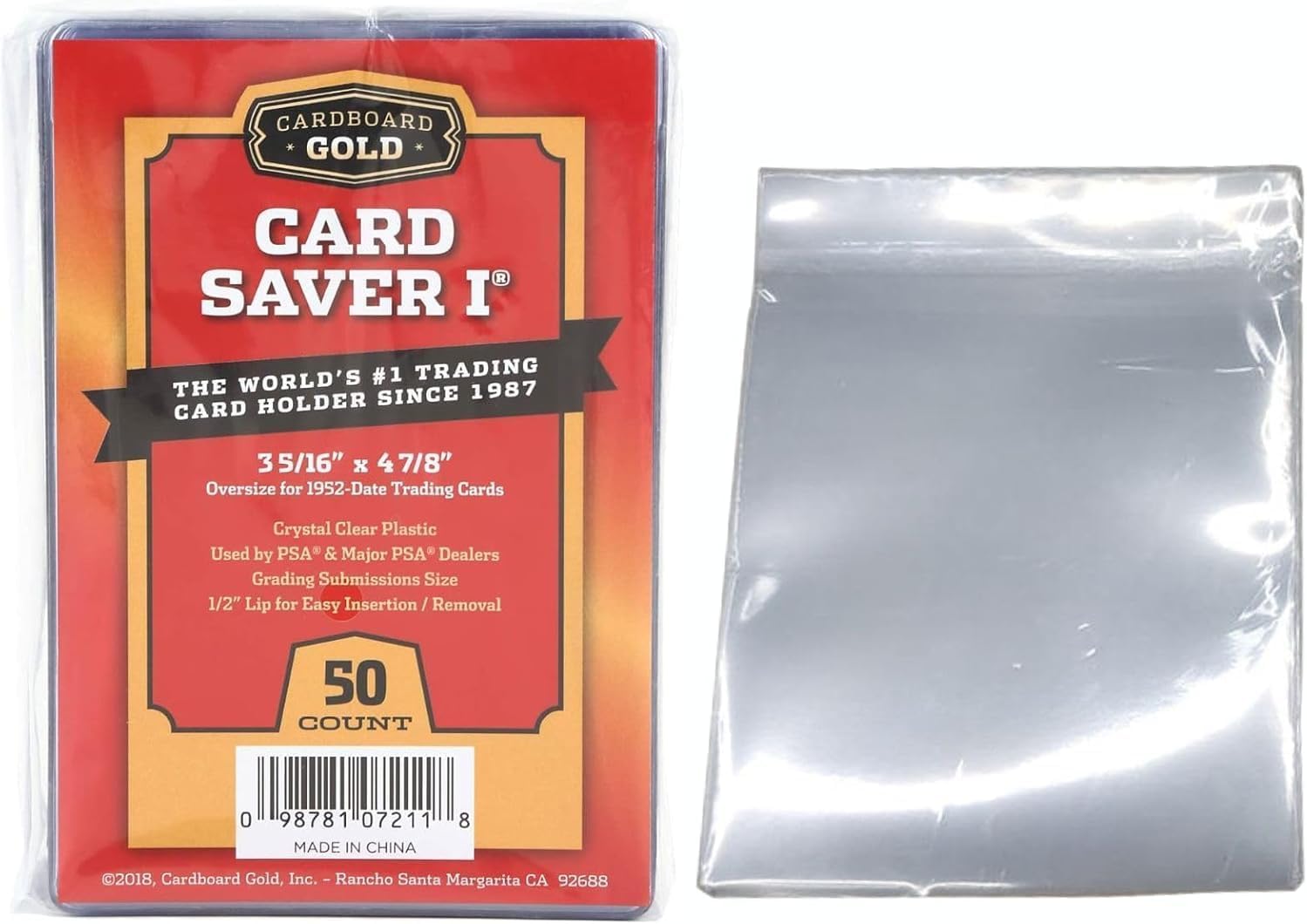 Card Saver 1 Sleeves, 50 Pack