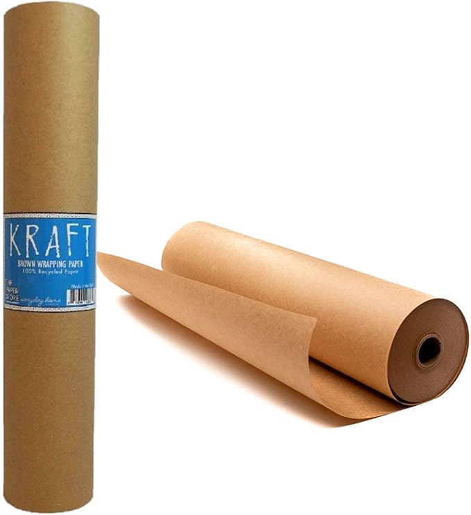 Business & Industrial 48" 30 lbs 1420' Brown Kraft Paper Roll Shipping