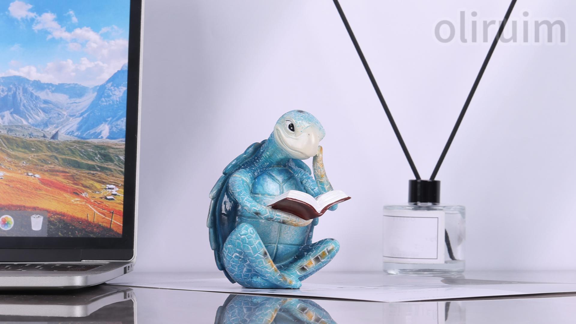 Figurita Decorativa Tortuga Marina de Resina para Hogar miniatura 7