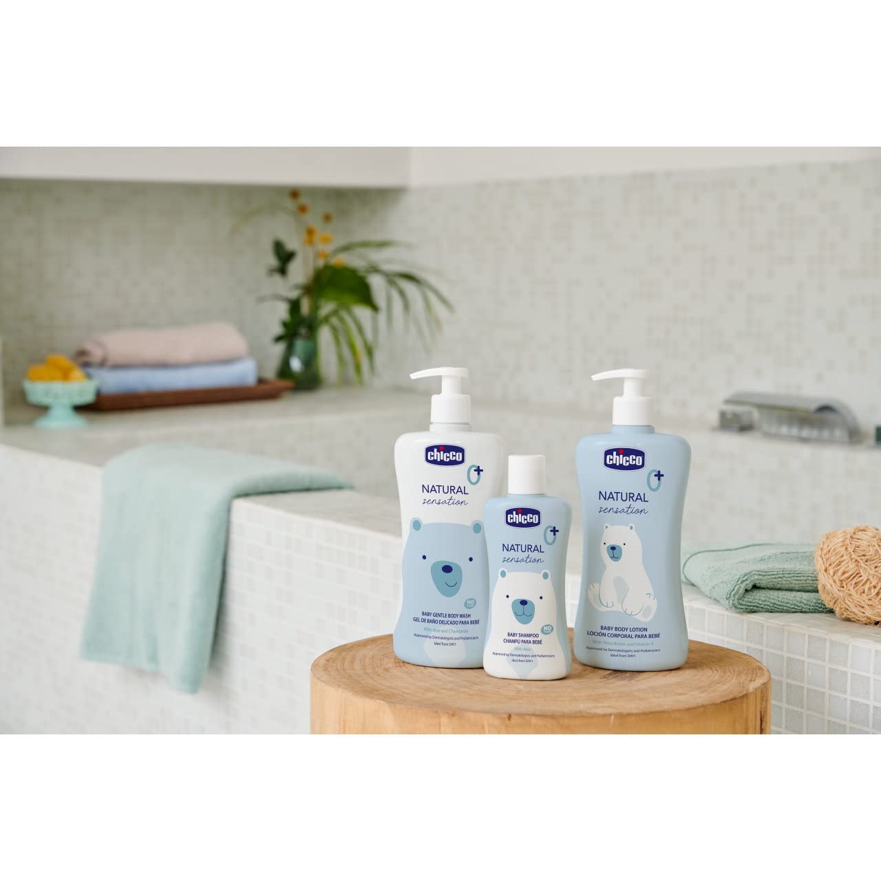 Chicco Naturalny żel do kąpieli Sensation, kosmetyki dla niemowląt i noworodków 0 + miesięcy, naturalne składniki, czysta skóra i ciało dziecka, Zrównoważony pojemnik, 200 ml