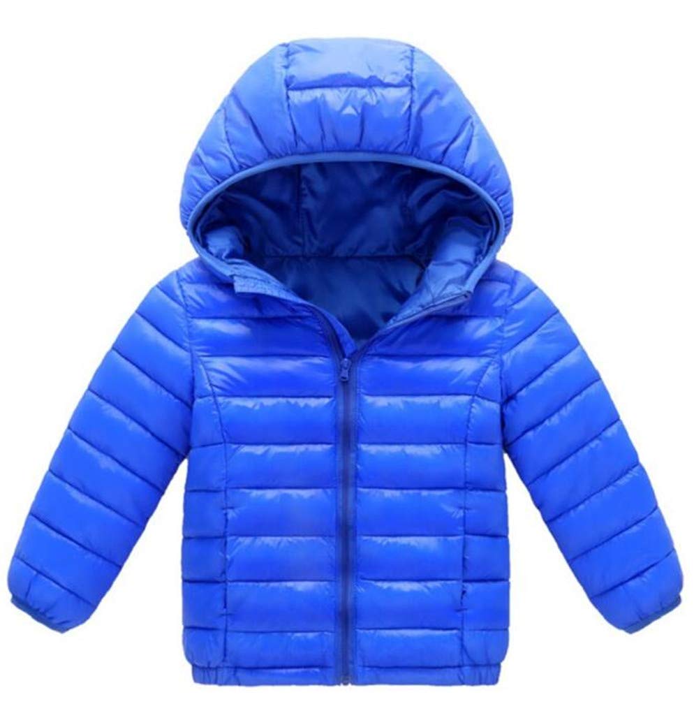 HILEELANGKids Boy Girl Winter Hooded Puffer Jackets Coats Light Weight Padded Outerwear