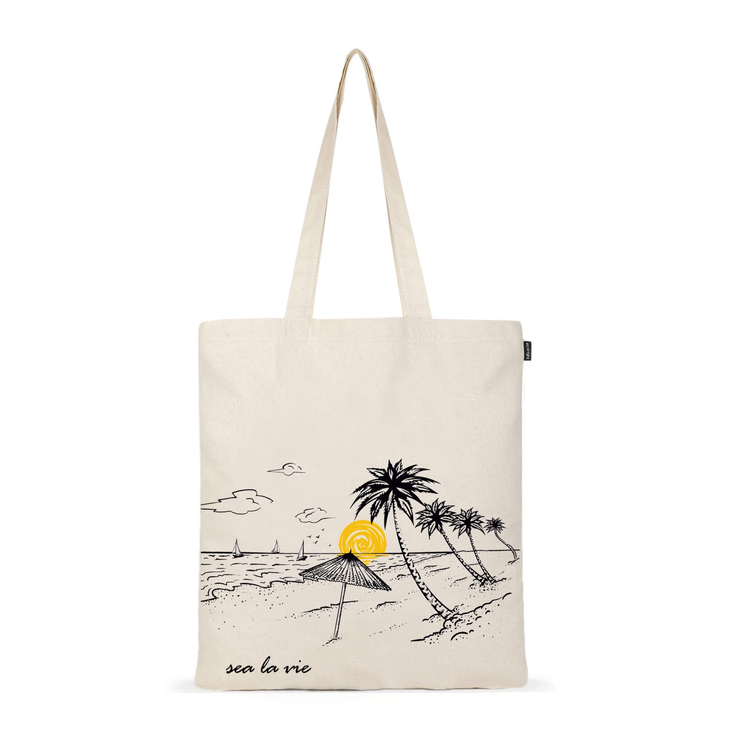 Aesthetic Canvas Tote Bag for Women, Cute, Trendy & Reusable Cotton Bags for School, Shopping, Gym, Library and Beach, Perfect for Groceries, Gifts for Teachers