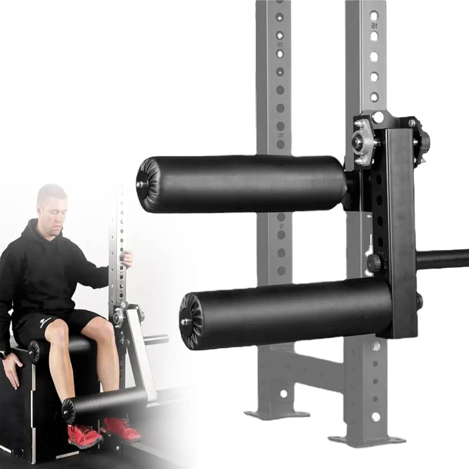 Beinstrecker und Curl-Maschinenaufsatz für Power-Racks – Verbessern Sie das Beintraining für das Heim-Fitnessstudio