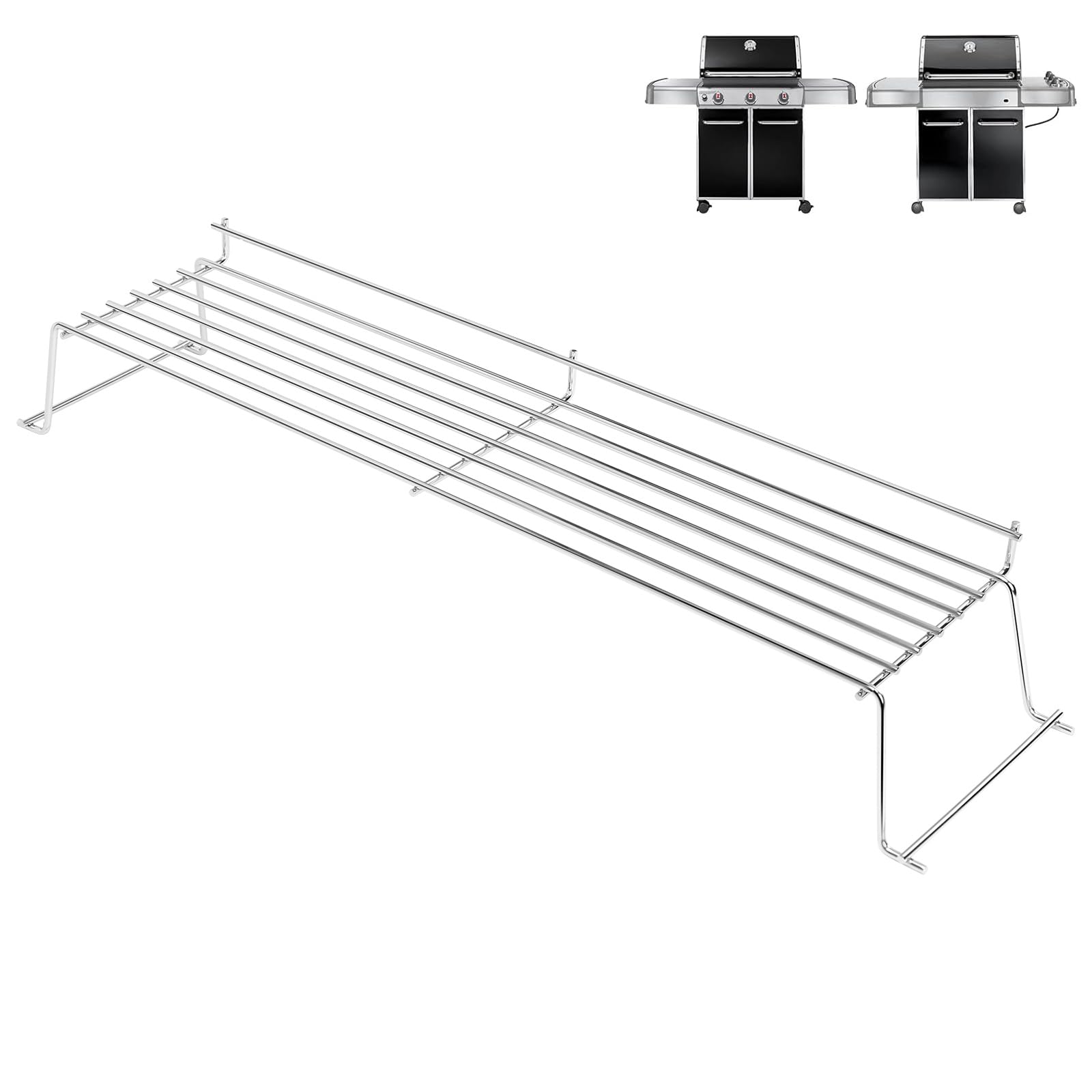 QuliMetal 304 Stainless Steel Warming Rack for Weber Genesis 300 Series