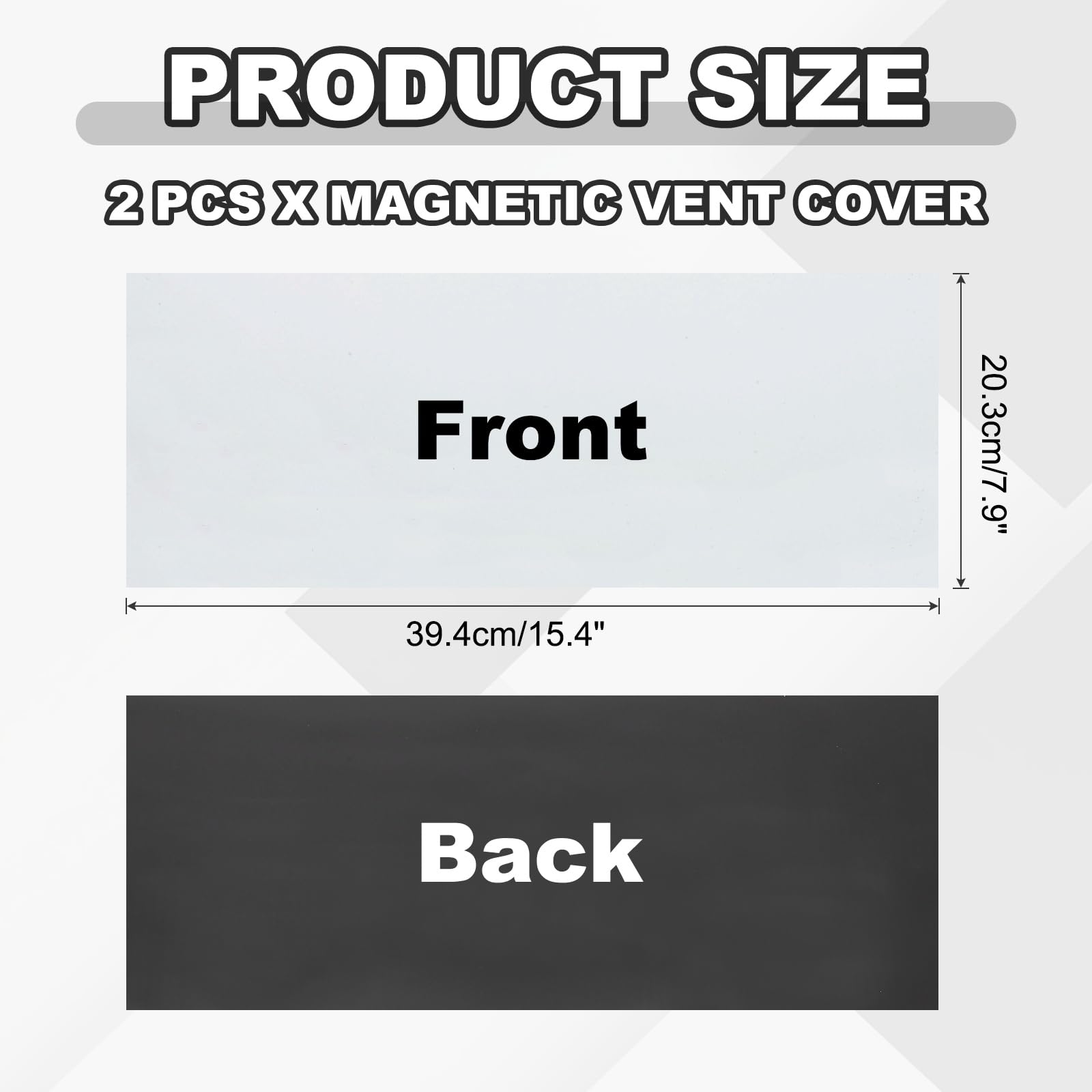 PATIKIL 394 x 203 mm Magnetic Vent Cover - Image 2