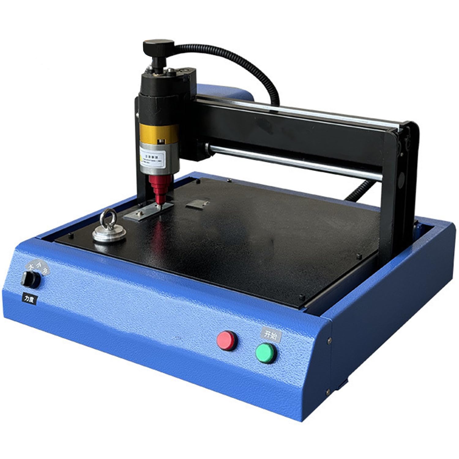 Máquina de Marcado de Metales Eléctrica 400W,Grabadora por Micropunto 200x150mm para Placas de Identificación Letras y Números,Profundidad Ajustable 0.05-2mm
