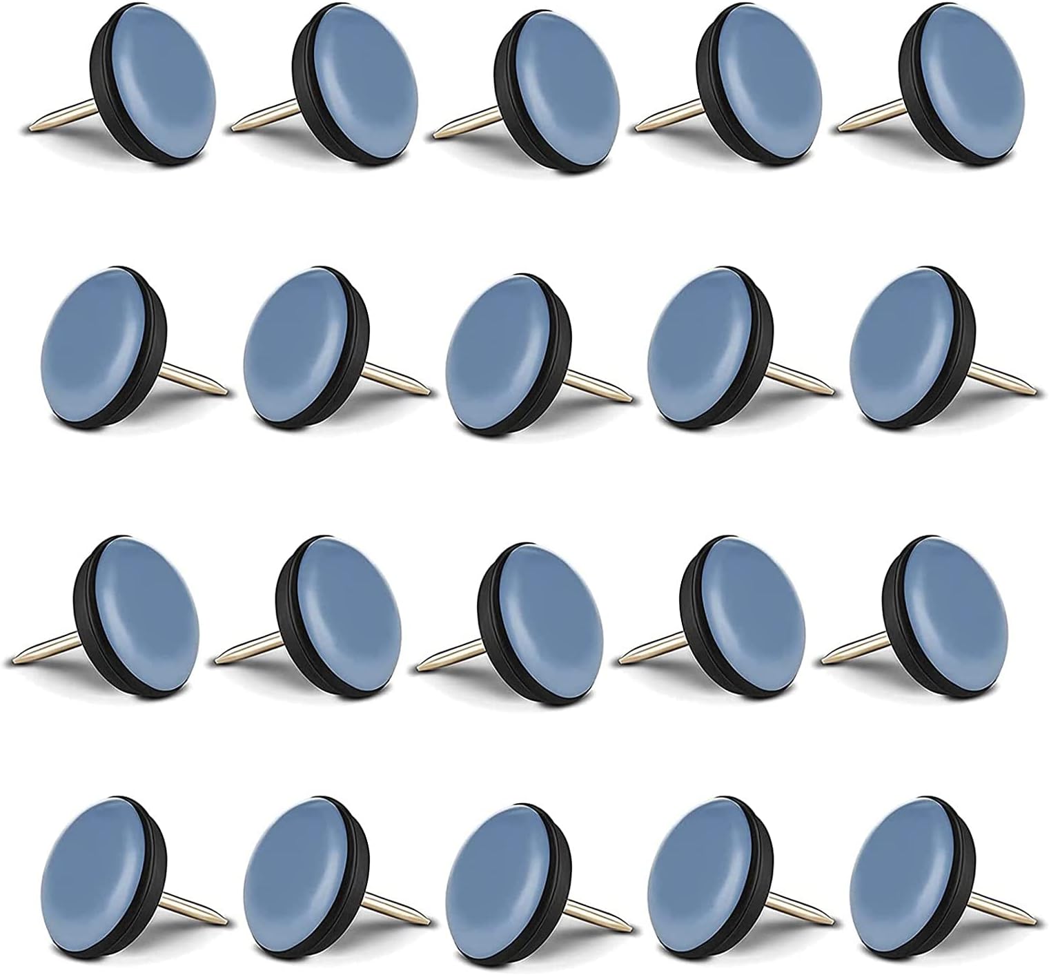 Gleitgut 20 X Patins Pour Meubles 22 Mm Gris Patin Téflon