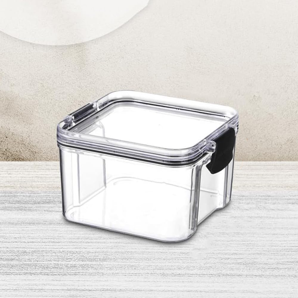 Kuber Industries Extra Small Refrigerator Storage Crisper/Fridge Container with Airtight Lid (Transparent)