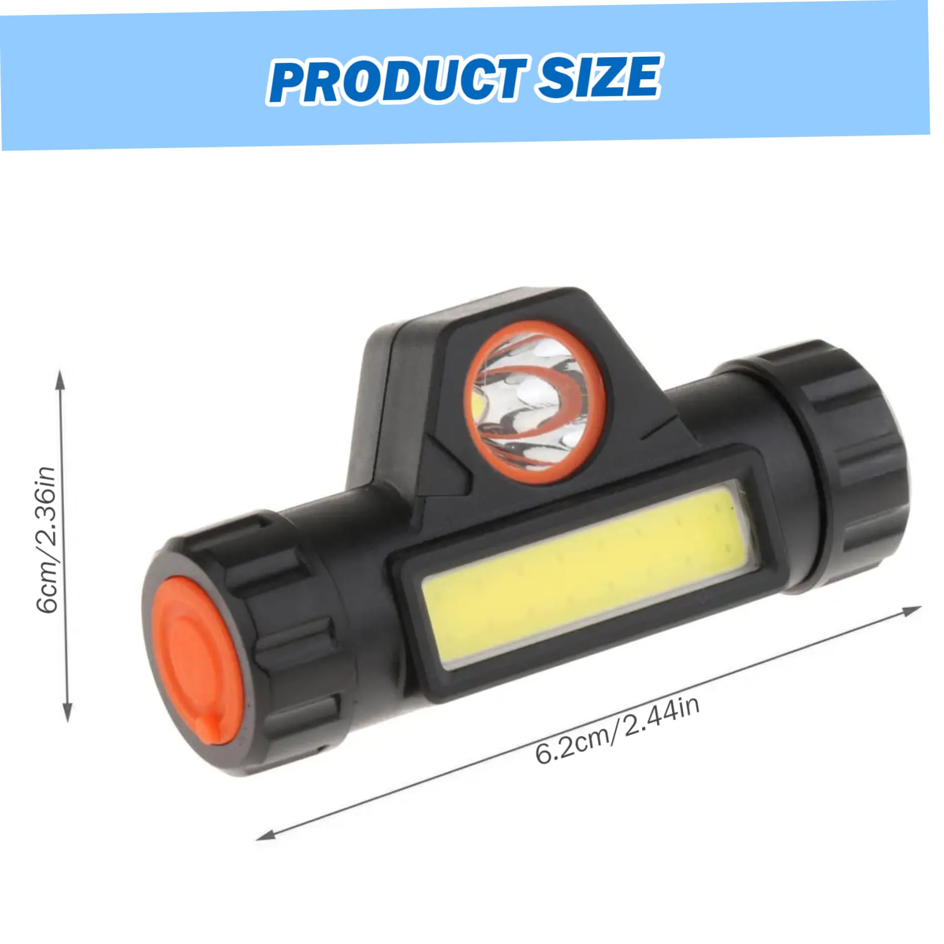 Luz de casco de soldadura giratoria de doble iluminación con abrazadera magnética USB