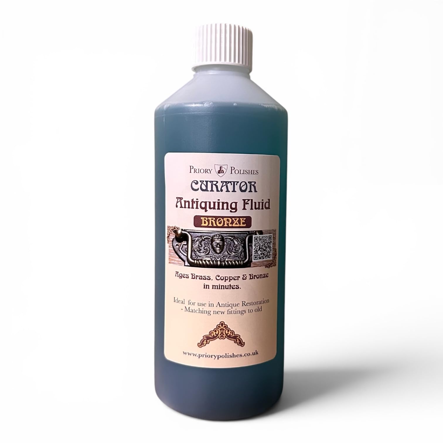 Priory Polishes Curator Metal Antiquing Fluid (Bronze, 500m)