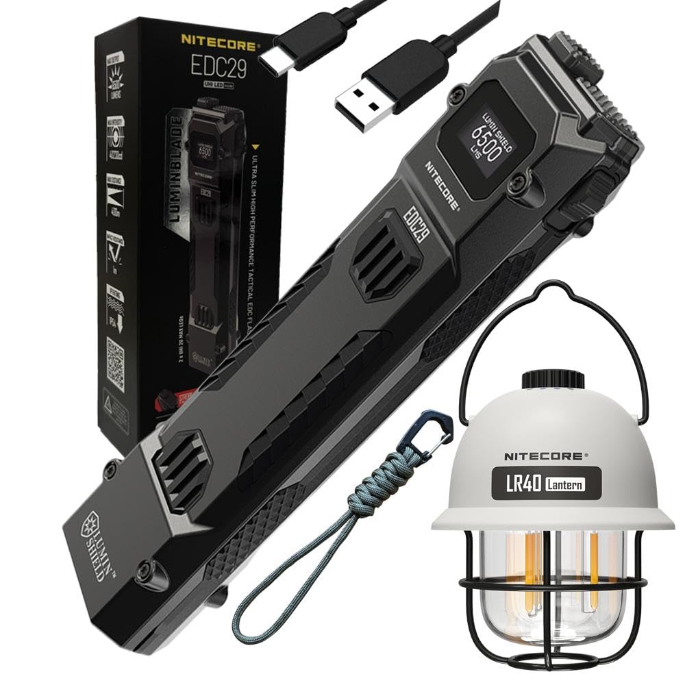 EDC29 - LR40 White - Nitecore EDC29 Rechargeable Flashlight 6500