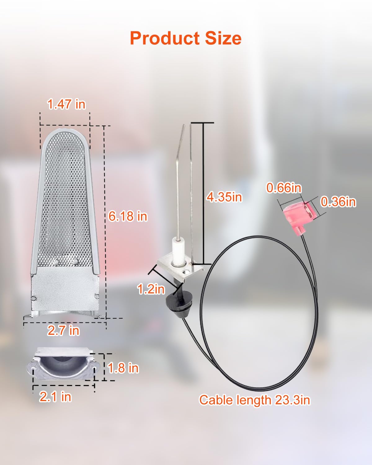 ULZOZN Electrodo de encendido de horno RV y cabezal de quemador compatible con Hydro Flame System AFS AFL DFS DFS DFL 79 85 Reemplaza 91788 35100 36043 30268