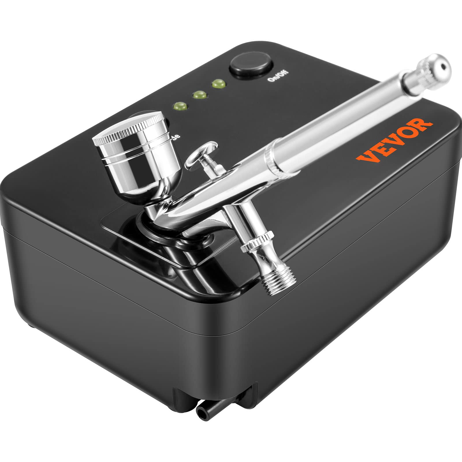 VEVOR Dual Action Airbrush zestaw z pistoletem do lakierowania, 30 psi ± 15%, kompresor powietrza 220 V, zestaw do makijażu, manicure, tatuażu, projektowania malowania, rzemiosła artystycznego