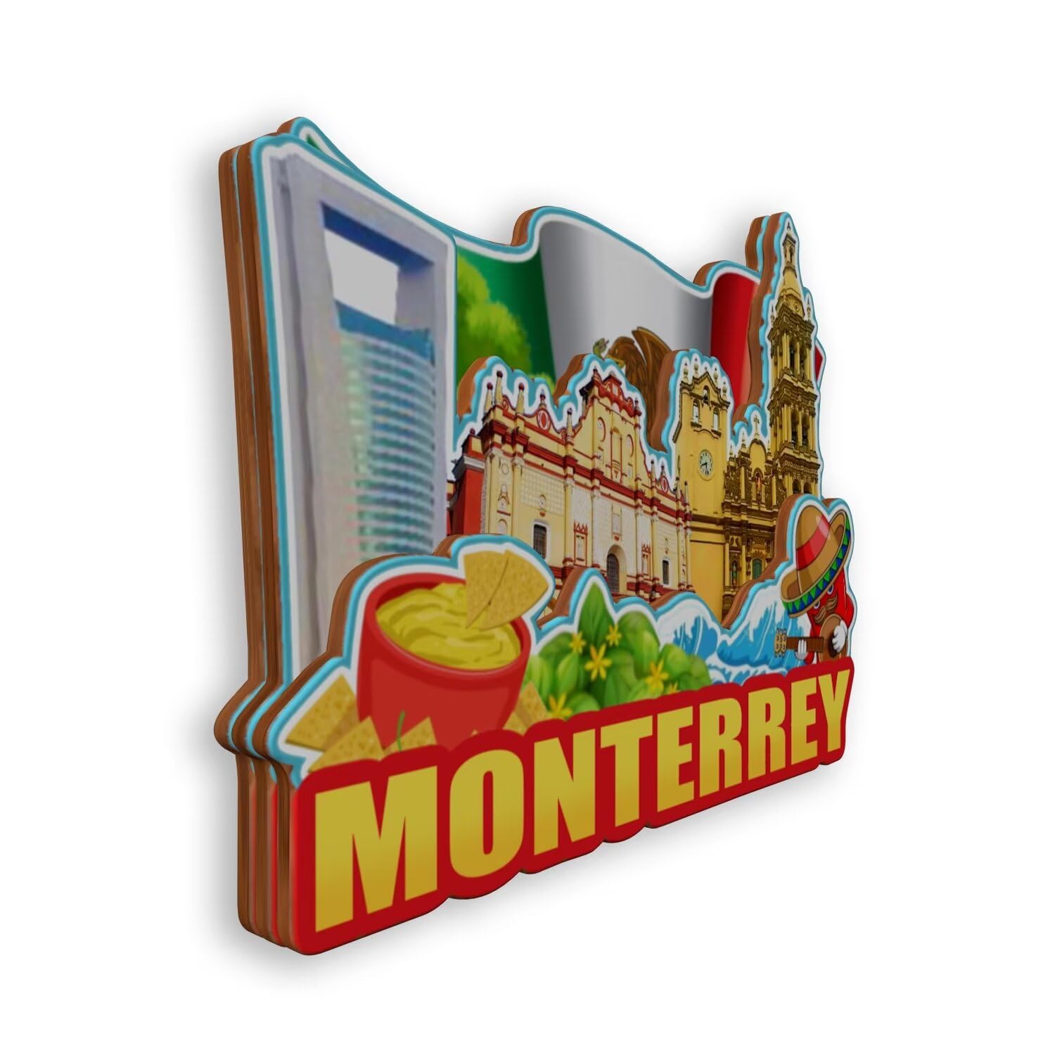 Imán Nevera Merida España - Recuerdo Viaje Ciudad 3D Hecho A Mano, Decoración Hogar O Regalo Turístico